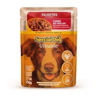Ração Úmida Special Dog Ultralife Sachê Carne para Cães Filhotes 100g
