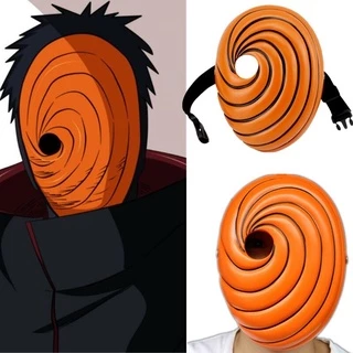 Anime Japonês Uchiha Máscara Tobi Oby Akatsuki Ninja Madara Trajes Cosplay Máscaras De Resina Festa De Halloween Adereços Presente De Natal