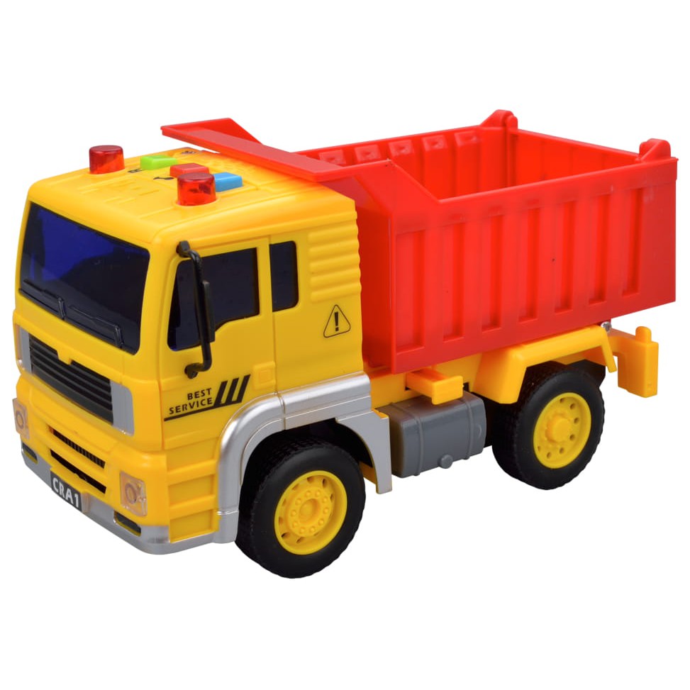 Caminhão de brinquedo infantil com caçamba som luzes