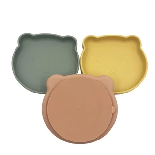 Prato De Silicone À Prova De Queda Para Crianças E Conjunto De Suplementação Para Bebês