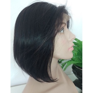 peruca front lace orgânica 65 cm com aspecto de cabelo humano sem brilho  pode pranchar ate 200° graus