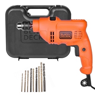 Furadeira de Impacto 3/8 (10mm) 560W 220V TM500KB9 com 9 Brocas - Black+Decker