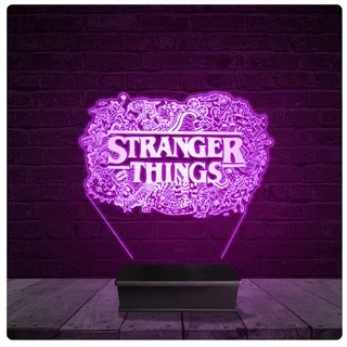 Luminária e Abajur Acrílico Led - Stranger things Netflix