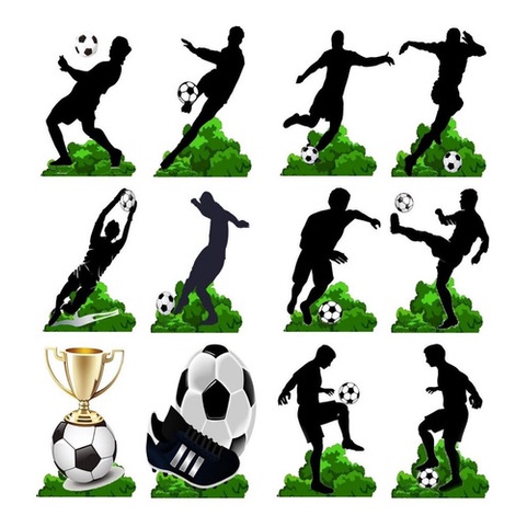 belupai Enfeite de futebol, ornamento de jogador de futebol retrô dourado  enfeite de jogador de futebol decoração de mesa modelo de personagem para