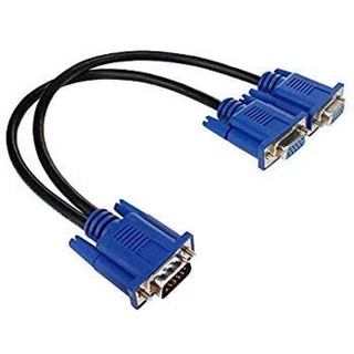 Cabo Y Duplicador 1 Vga X 2 Vga Ligue Seu Pc Em 2 Monitores