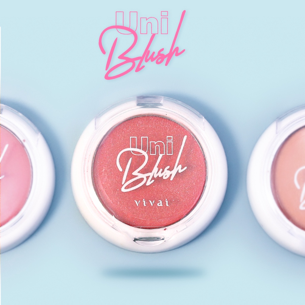 Uni Blush Vivai Blush Facial Alta Cobertura Longa Duração Pigmentação