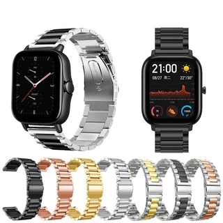 Pulseira De Metal Em Aço Inoxidável Para Smart Watch Amazfit Gts 2e Gts 2 Mini Smart Watch