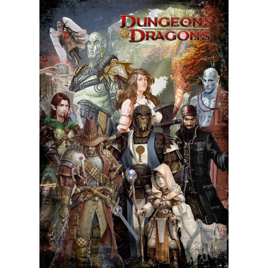 Poster Premium 20x30 - Dungeons & Dragons / D&D - Várias Opções