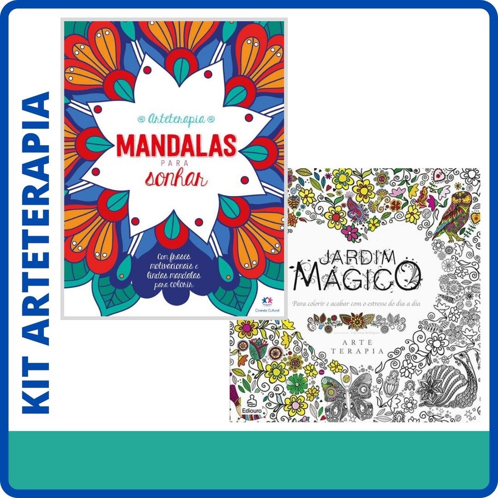 Kit Arteterapia - Mandalas para colorir - 4 livros