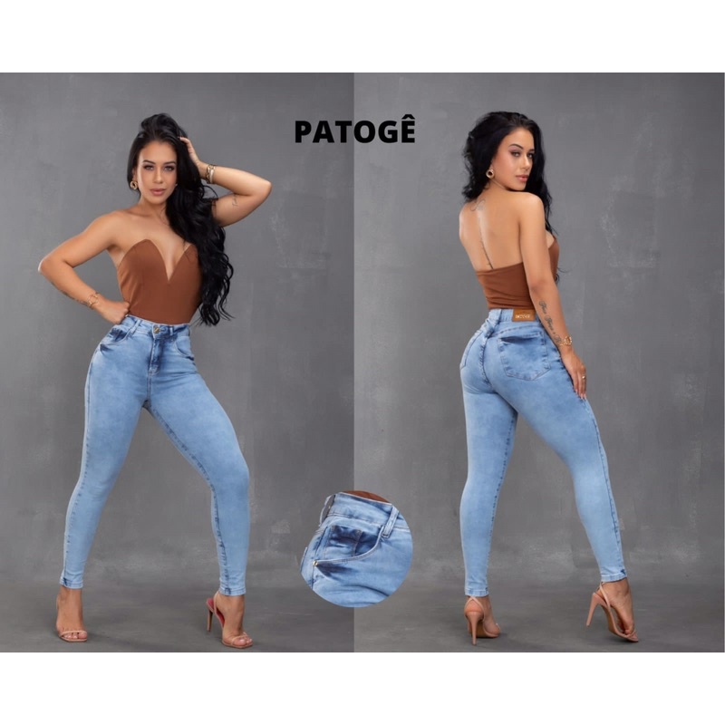 Calça jeans best sale feminina patoge original