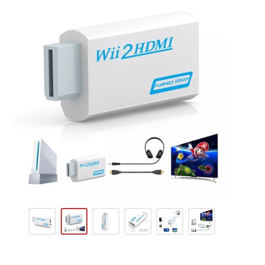 Wii hdmi Wii2hdmi adaptador melhor resolução para nintendo wii ENVIO  IMEDIATO s018
