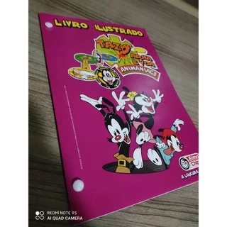 Livro/Ãlbum Ilustrado Tazos Elma Chips Animaniacs (Re-Produção Oz)