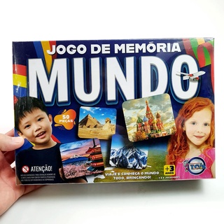 Jogo da Memória / jogo infantil - Mundo, Brasil, dinossauros, alfabeto e  Cupcake