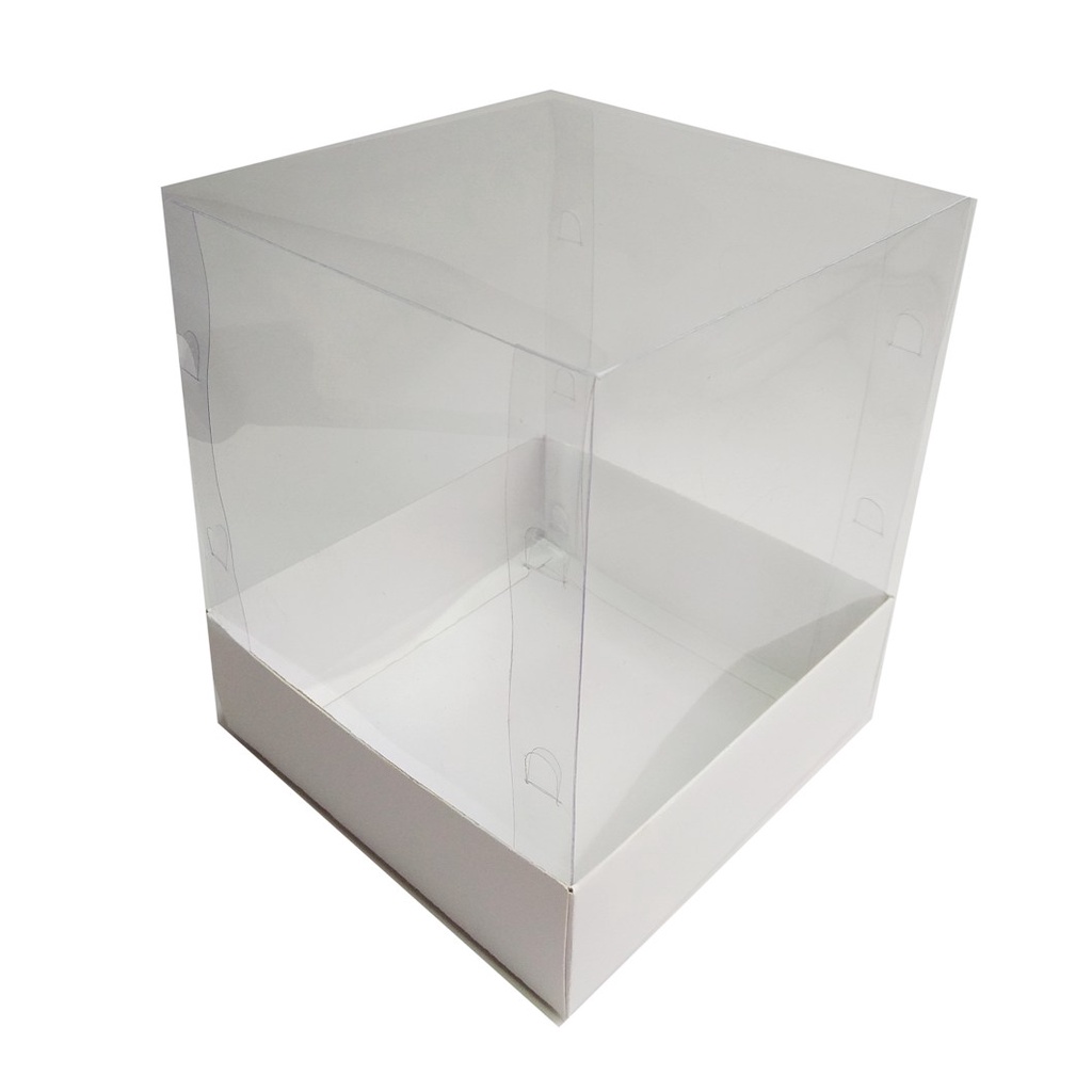 Caixa para Mini Bolo e Panetone 250gr 12x12x12 Corpo PVC Com 10 ...