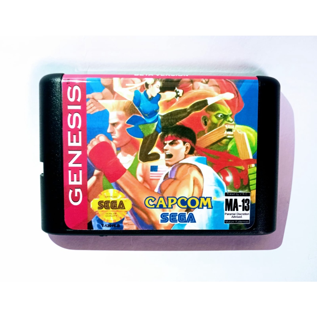STREET FIGHTER 2 TURBO CARTUCHO COMPATÍOVEL SEGA GENESIS MEGA DRIVE ...