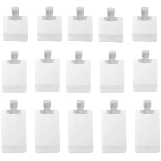 5 PCS Viagem Bolsa De Loção Líquido Shampoo Dispenser Saco Recarregável Plana Cosméticos Conjunto De Garrafas Reutilizáveis