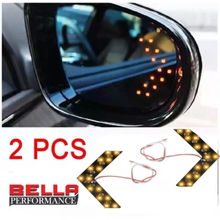Par Lâmpada 14 Leds 1 Polo Espelho Retrovisor Pisca Seta Universal