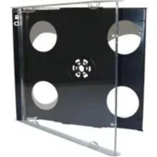Capa para CD Duplo PAC com 6 unidades (Fundo preto) nova!!!