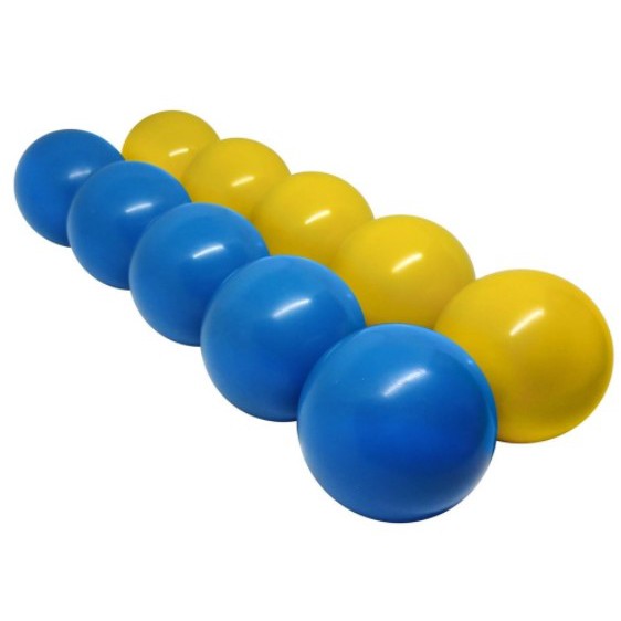 Jogo Bolas Mata Mata 54mm Amarelo E Azul P/ Bilhar Sinuca