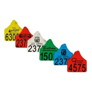 Brincos Bovinos Gravado Personalizados Médio (pct C/ 25un)