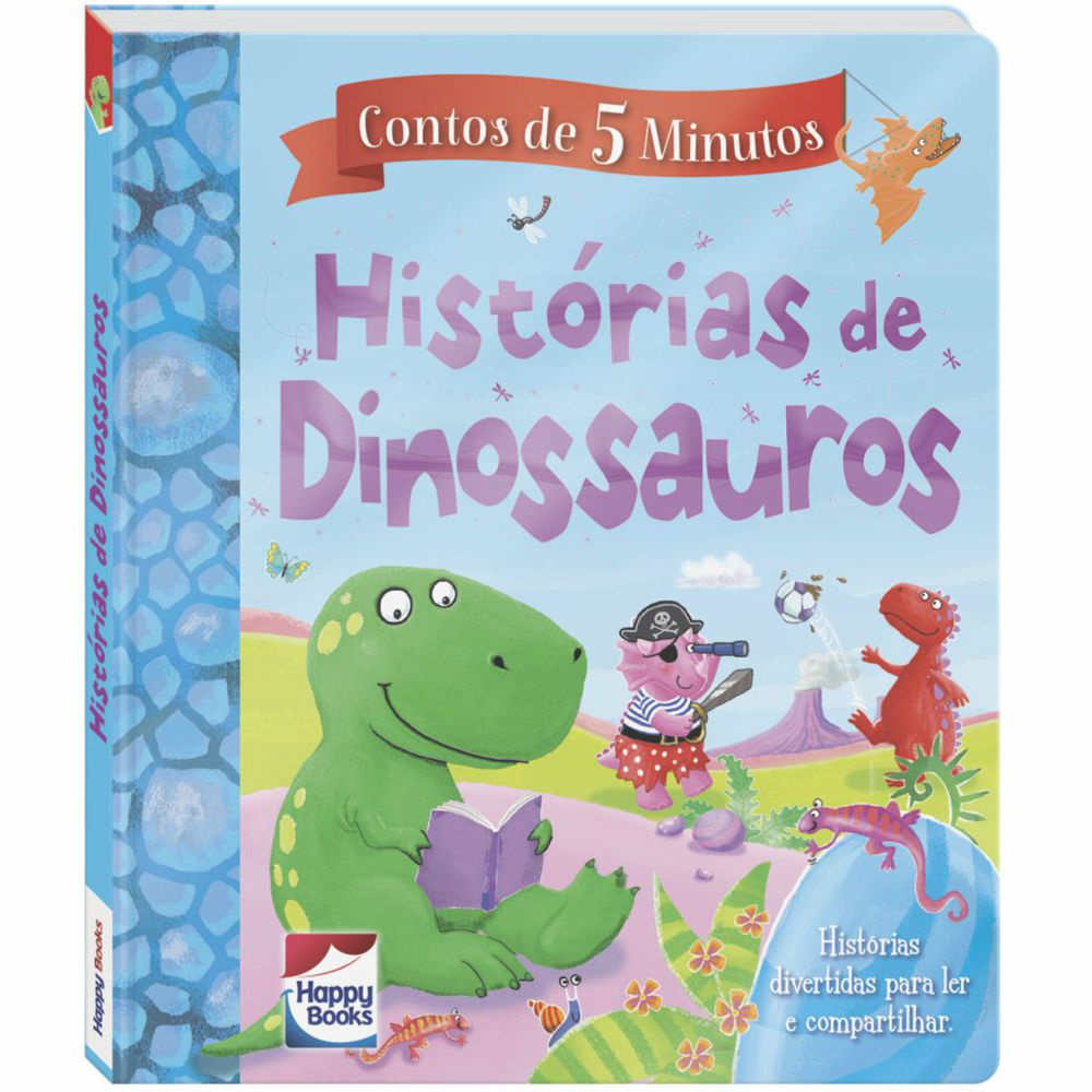Livro Contos de 5 Minutos Histórias de Dinossauros | Shopee Brasil