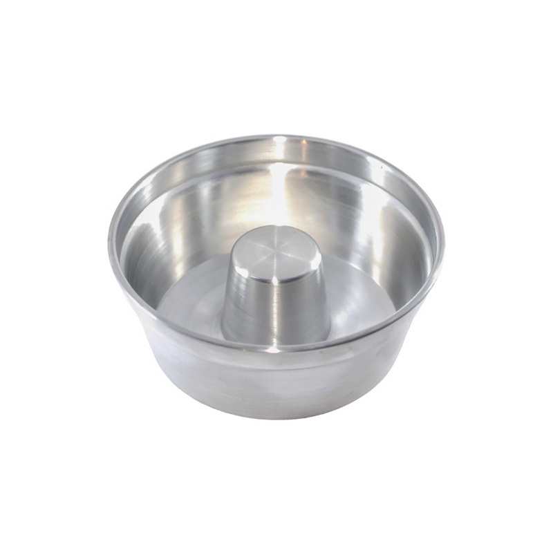 Nigro Forma para Pudim e Bolo de Aluminio Conica c/Tubo 26cm x 4.7 litros -  Round Aluminum Bakeware Pan with Hole