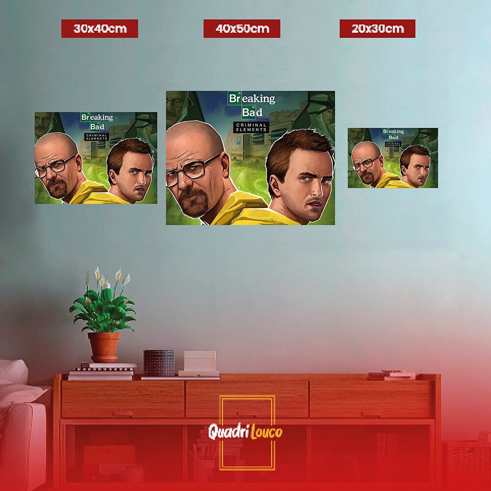 Quadro de Breaking Bad Criminal Elements Shopee Brasil