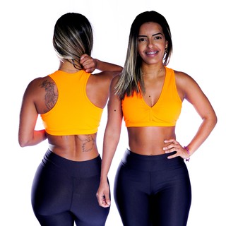 Top fitness academia reforçado trilobal bojo removível - R$ 48.60