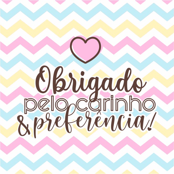 Cartão Obrigado pelo carinho e preferência | Shopee Brasil