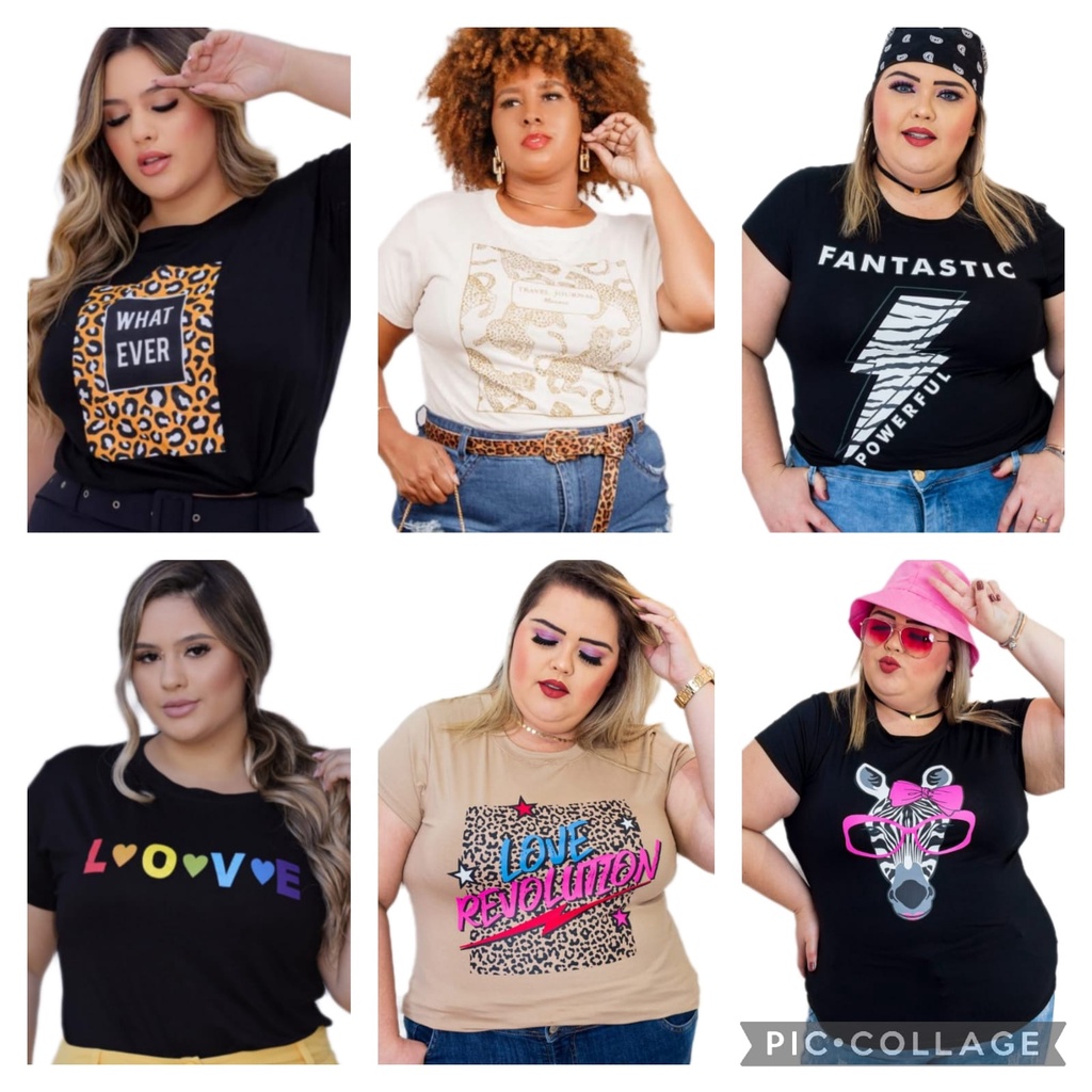 Camisetas femininas em cores e estampas super estilosas