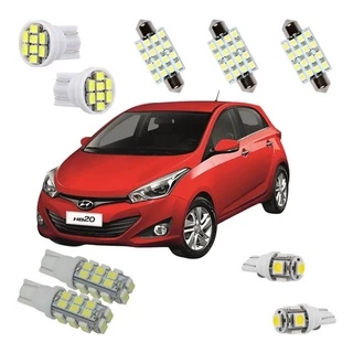 Kit Lampadas hb20 hb20s Super Branca Ré Teto Placa