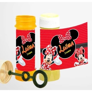 10 Rótulo Adesivo Para Bolha De Sabão Personalizado - QUALQUER TEMA