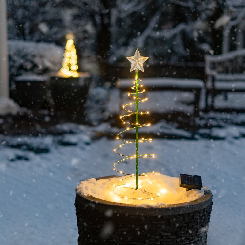 Imagem do produto Decoração De Natal layout De Cena De Férias Criativo Nova Árvore solar LED Lâmpada Espiral , Ao Ar Livre , 2023 3