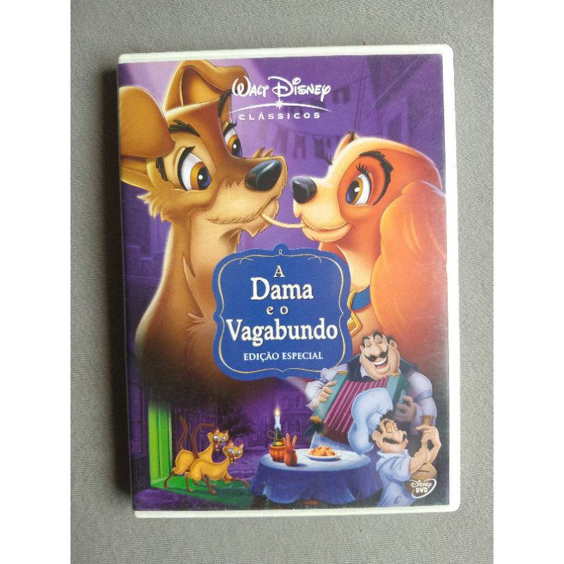 Dvd A Dama E O Vagabundo - Lacrado - Original - Disney