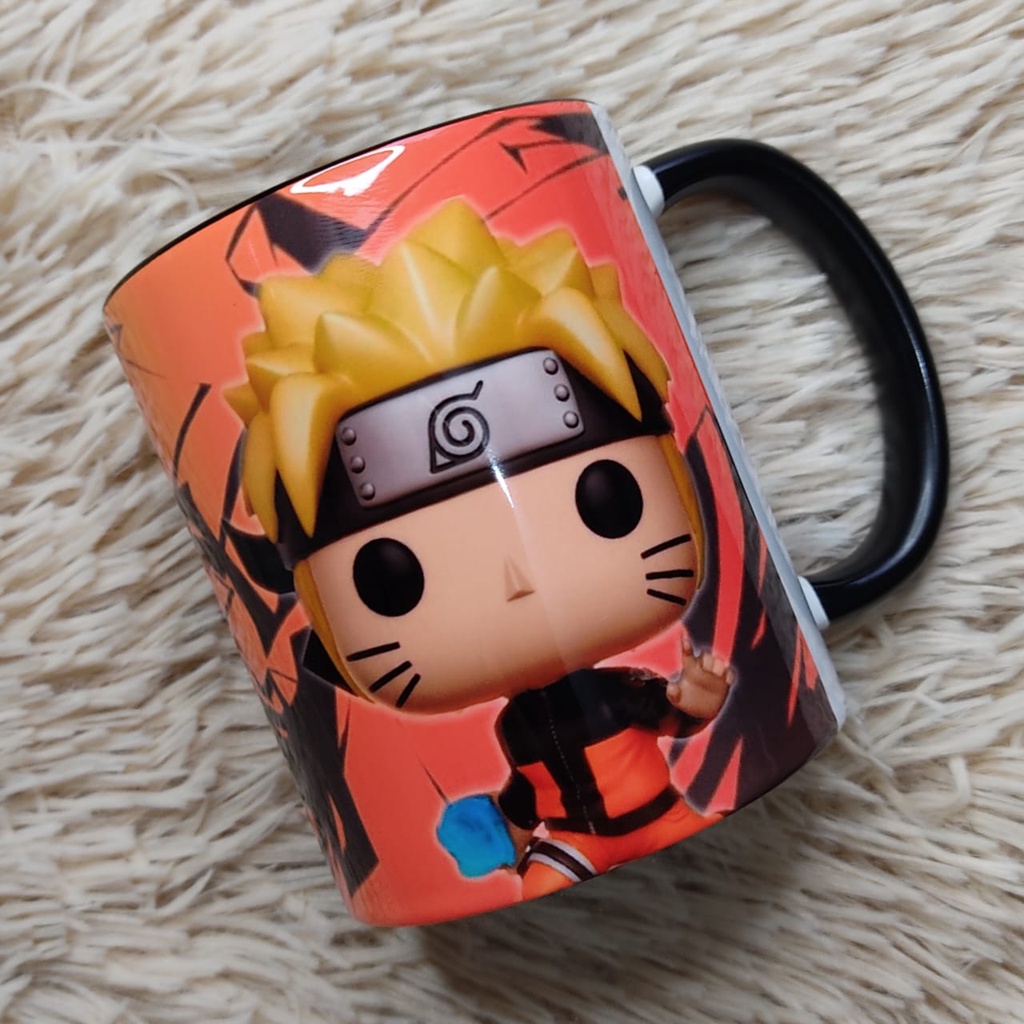 Caneca Naruto Desenho - Interior E Alça Branca (simples)