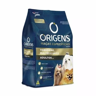 Ração Origens Premium Especial Raças Específicas Cães Adultos Yorkshire, Maltês e Spitz 1kg