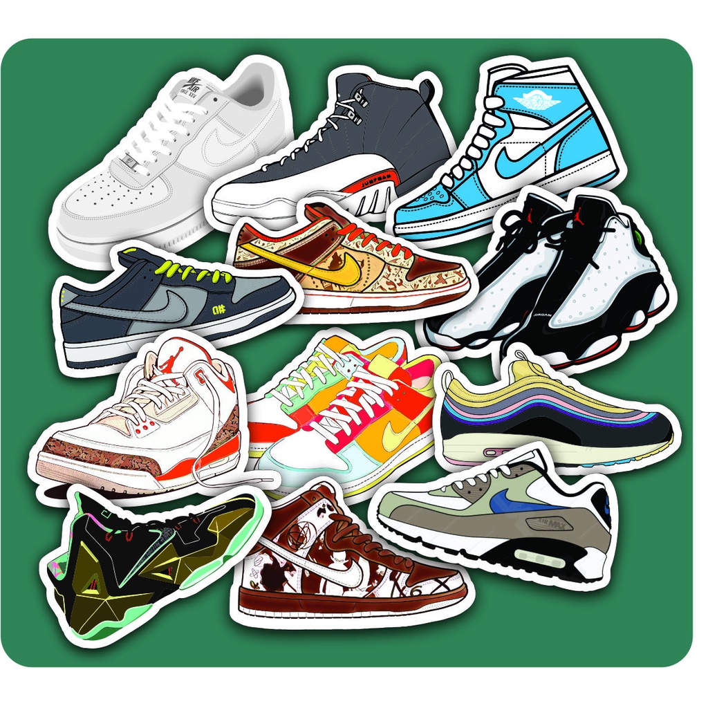 Adesivos Vinil Tenis Nike Jordan Sticker Kit/Pack Shopee Brasil