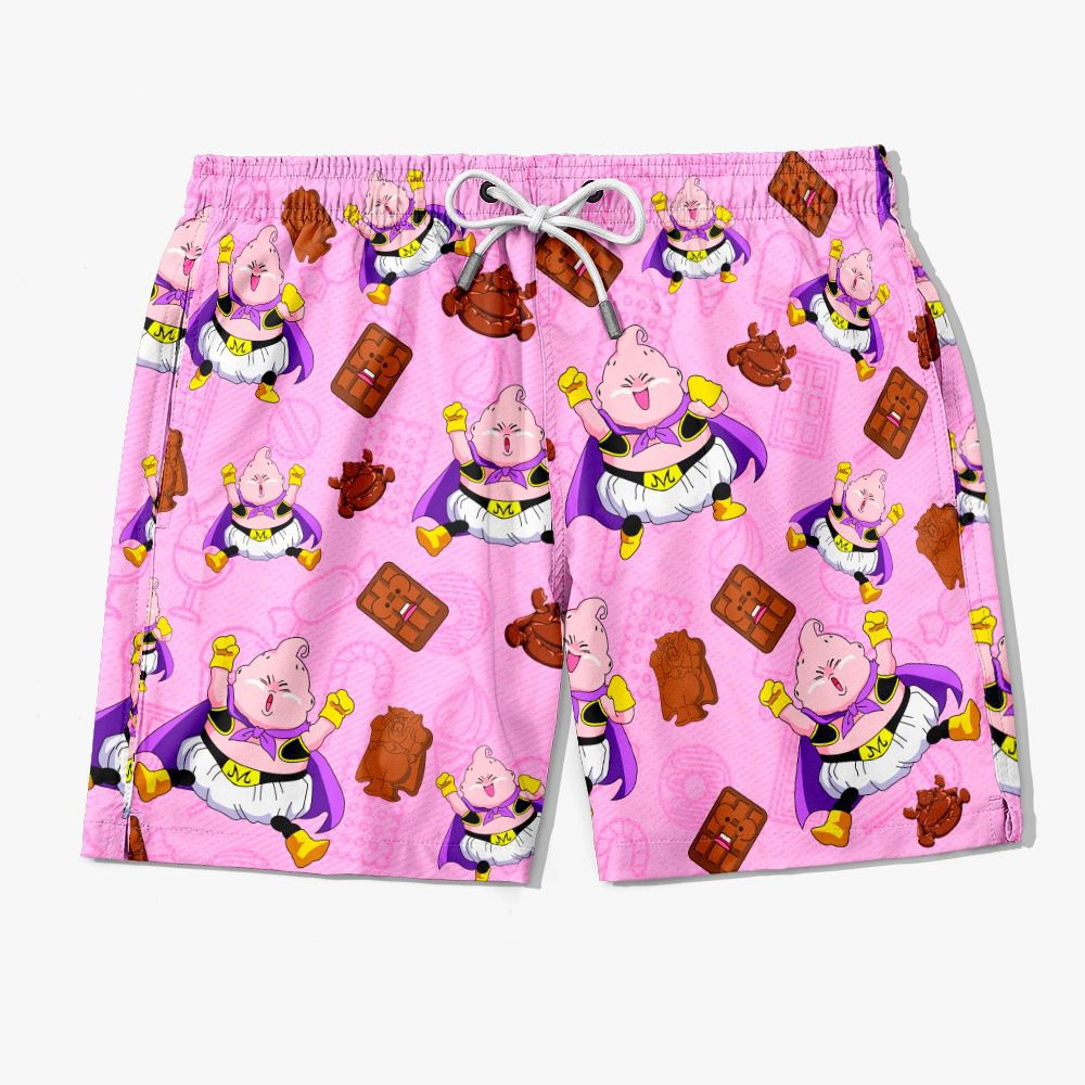 Short Praia Dragon Ball Majin Boo Faces