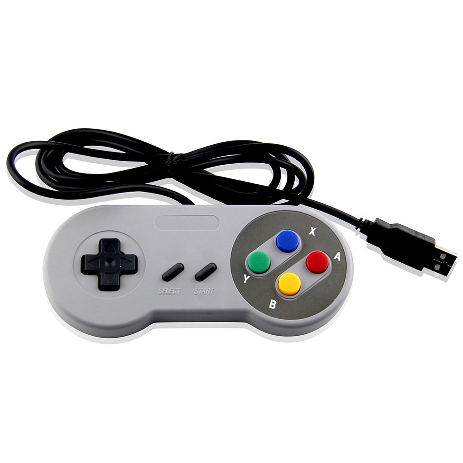 Controle Usb Super Nintendo Snes Para Computador Pc Mac Emulador ...