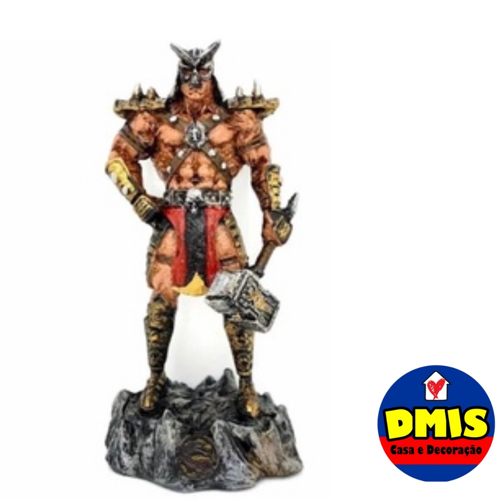 Shao Kahn Mortal Kombat Boneco Colecionável em Resina