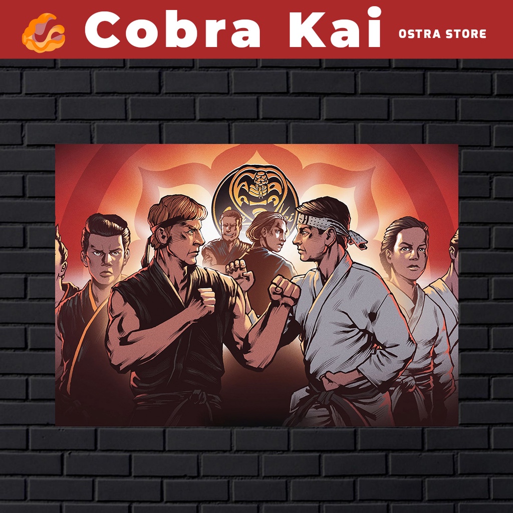 Cobra Kai 01 a 15 - Placa MDF & Quadro com Moldura | Shopee Brasil