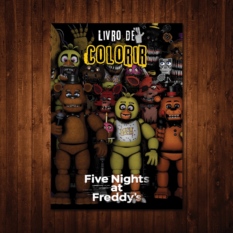 Bonnie e Freddy 5 noites no Freddys para colorir