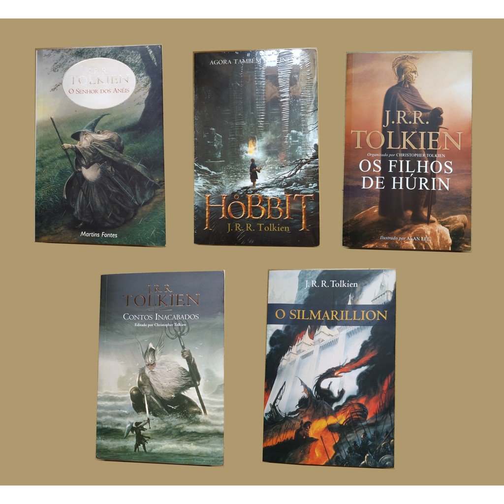 COLEÇÃO O SENHOR DOS ANEIS 5 LIVROS (4 USADOS 1 NOVO) | Shopee Brasil