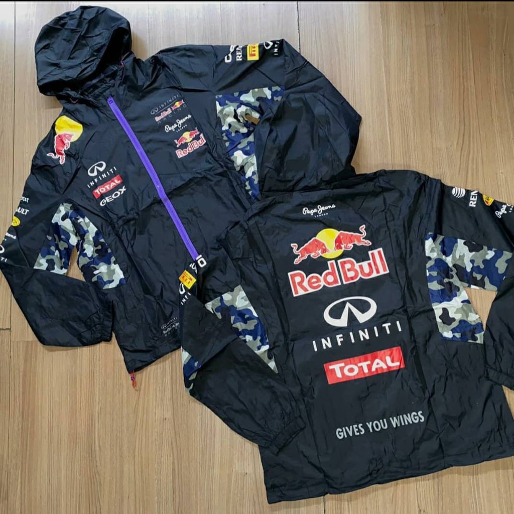 Blusa corta vento da best sale red bull