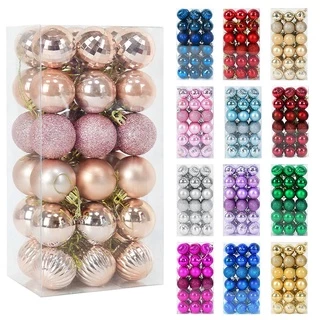 24pcs Bola De festao natal Ornamentos Para Decoração De Árvore De Natal / Casamento
