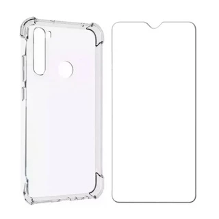 Kit Capa Anti-Impacto + Película 9D/3D P/ Moto G8 Play