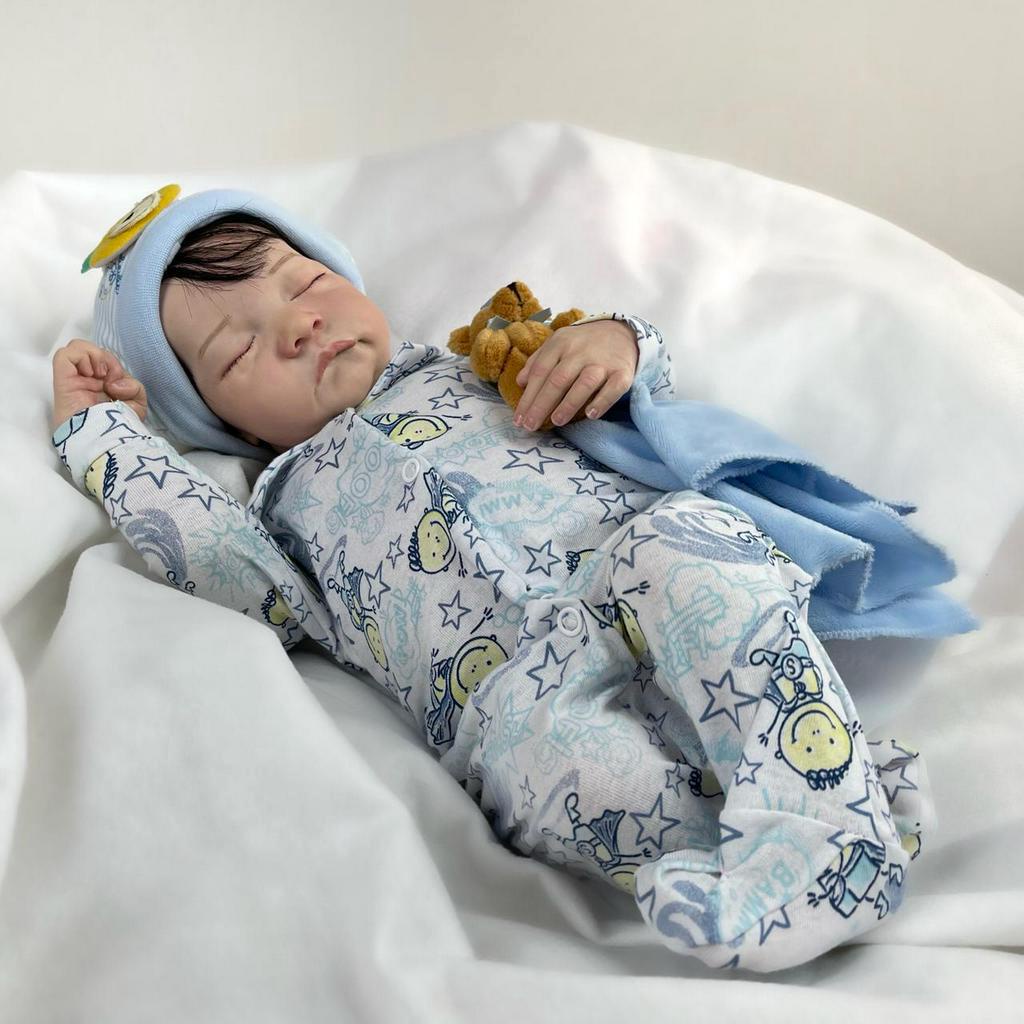 Bebê Reborn Bebe Dormindo Realista Completo