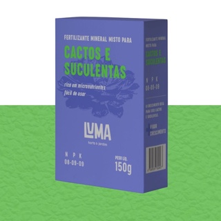 Adubo NPK 08-09-09 para Cactos e Suculenta 150g Fertilizante