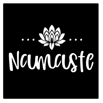 Adesivo Símbolo Namaste Floral Yoga