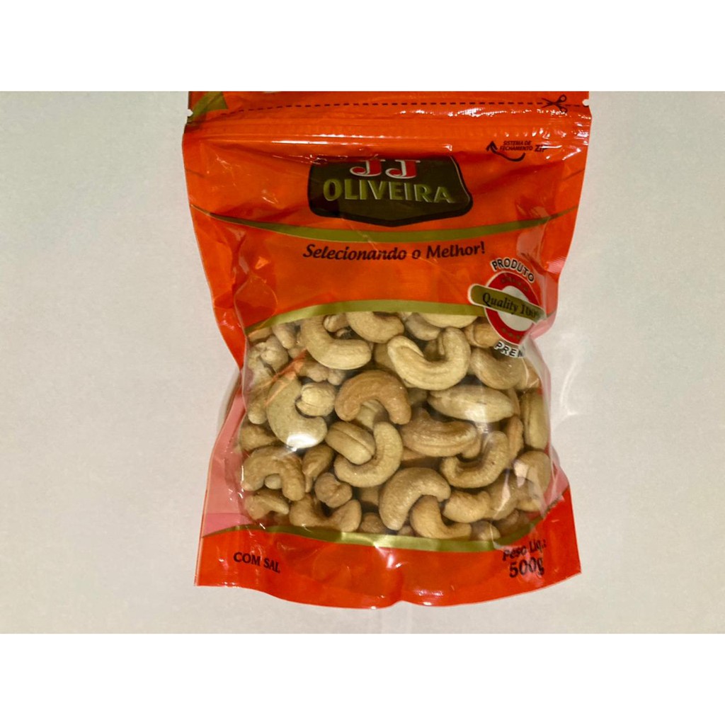 CASTANHA CAJU 500G TORRADA E SALGADA | Shopee Brasil
